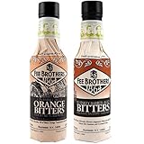 Fee Brothers Limited Run Bitters 2 Pack - Gin Barrel-Aged Orange & Whiskey Barrel-Aged Aromatic Bitters - 5 oz