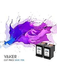 Vaker   Cartucho de tinta remanufacturado de repuesto para HP 63XL 63 XL utilizado en HP Envy 4520 4516 Officejet 5255 5258 4650 3830 3833 DeskJet 1112 3632 2130 2132 impresora (1 negro, 1 Tri Color)