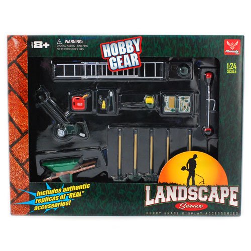 1/24th Landscaping Service 14pc Set by Hobby Gear