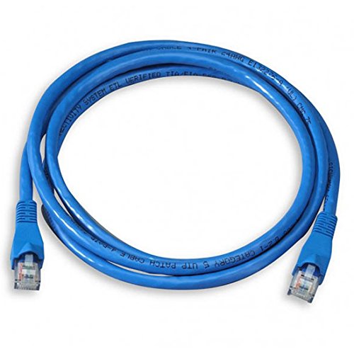 7' FT CAT5e Patch Cord Cable Blue Snagless Ethernet RJ45 23 AWG Copper 350MHz Patch Lan Enhanced Category 5 Patch Cables RJ45 for High Speed Ethernet Data / Telephone Audio Signal, Blue