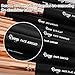Qivange Makeup Brushes, Vegan Face Blending Brush Powder Liquid Foundation Eye Shadow Labeled Kabuki Brush(Black with Rose Gold, 10 Pieces)