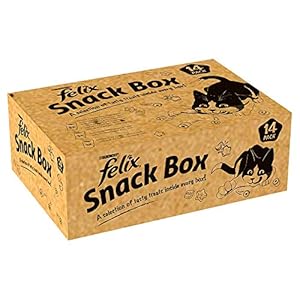 Felix-Snack-Box-Cat-Treat-765g-Pack-of-14 Felix Snack Box Adult Cat Treats 14 x 765g Packs