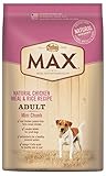 NUTRO MAX Adult Mini Chunk Dog Food Natural Chicken Meal and Rice Recipe 30 Pounds