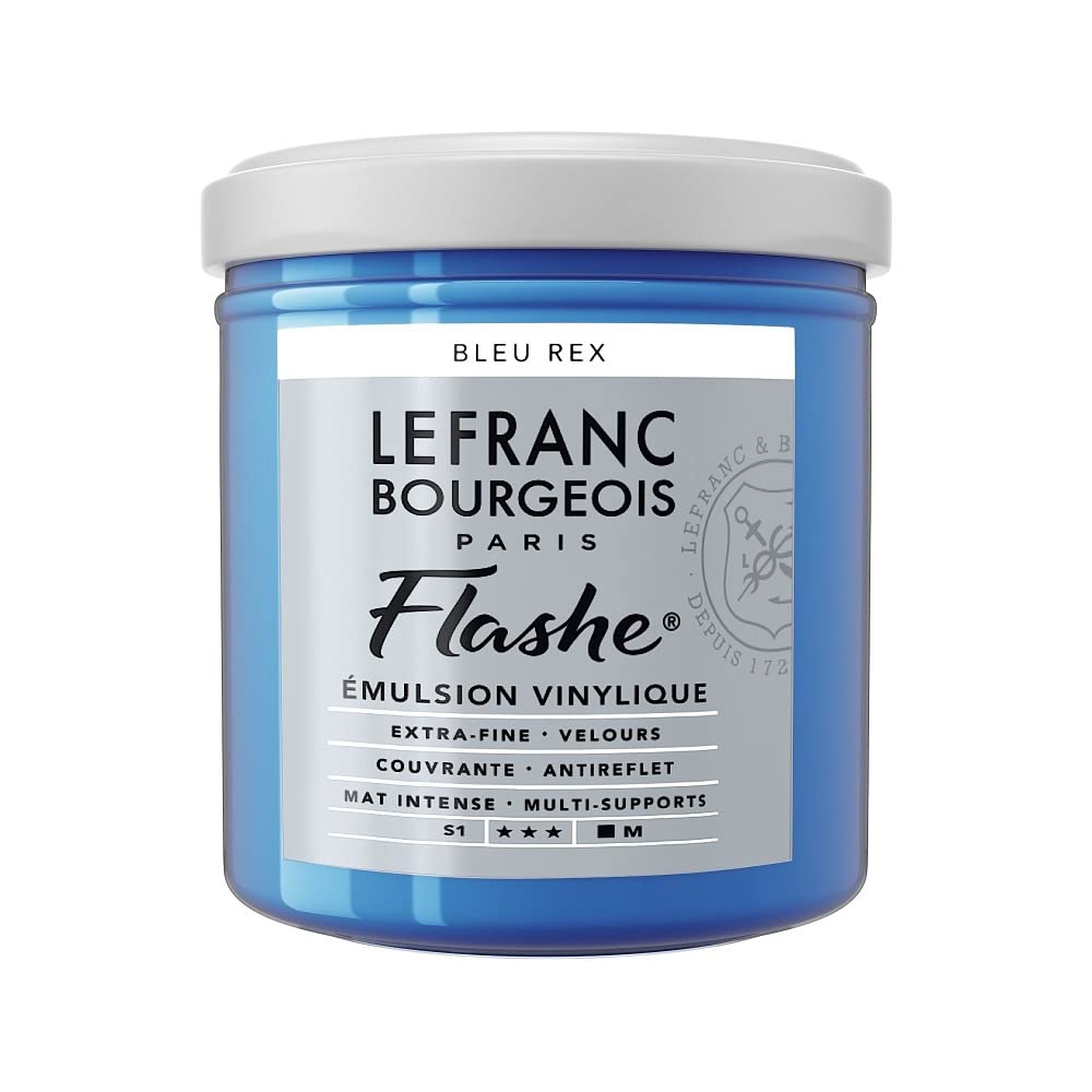 Lefranc Bourgeois Flashe, Extra-Fine Acrylic Vinyl Emulsion, Artists Quality, Royal Blue, 125ml Pot — image 1