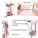 Selfie Stick - 321OU Wireless Bluetooth Mini Selfie Stick Extendable Monopod with 360 Degree Led Fill Light and Mirror for iPhone Samsung Nexus LG Android IOS Cellphones (Rose Gold)