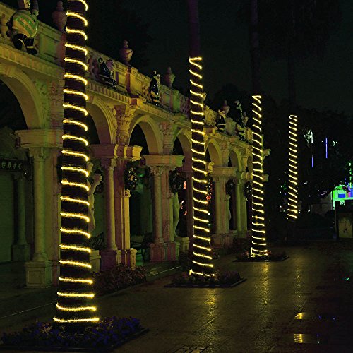 image for Icicle Dimmable Battery Rope String Lights,100 LED 33FT Waterproof wit