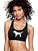 Victorias Secret Pink Ultimate Unlined Light Support Logo Sport Bra (Small, Black/White)
