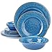 Dinnerware Plates and Bowls Set - Yinshine 12pcs Outdoor Camping Dinner Dishes Set, Service for 4