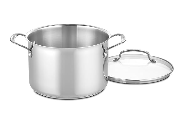 CUISINART 17-PIECE STAINLESS STEEL COOKWARE SET, CHEF’S CLASSIC STEEL COLLECTION WITH PURE ALUMINUM CORE FOR QUICK AND EVEN HEAT, COOL GRIP HANDLES, DISHWASHER SAFE, 77-17N