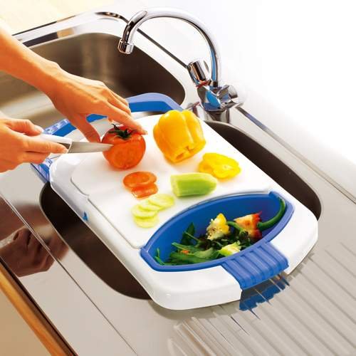 Multi Function Over the Sink Chopping Board Kitchen Tool Storage Mrs Hinch NEW eBay