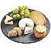 VonShef Revolving Lazy Susan Cheese Tapas Serving Board Tray, Slate, 11.8 Inch Diameter