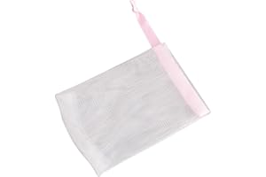 FOMIYES 5pcs Handmade Soap Foaming Net Exfoliating Soap Saver Pouch for Body Facial Cleaning