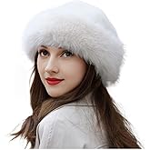YEKEYI Women's Faux Fur Warm Hat Fashion Hat for Winter Faux Mink Hat Versatile New Winter Beret Bucket hat