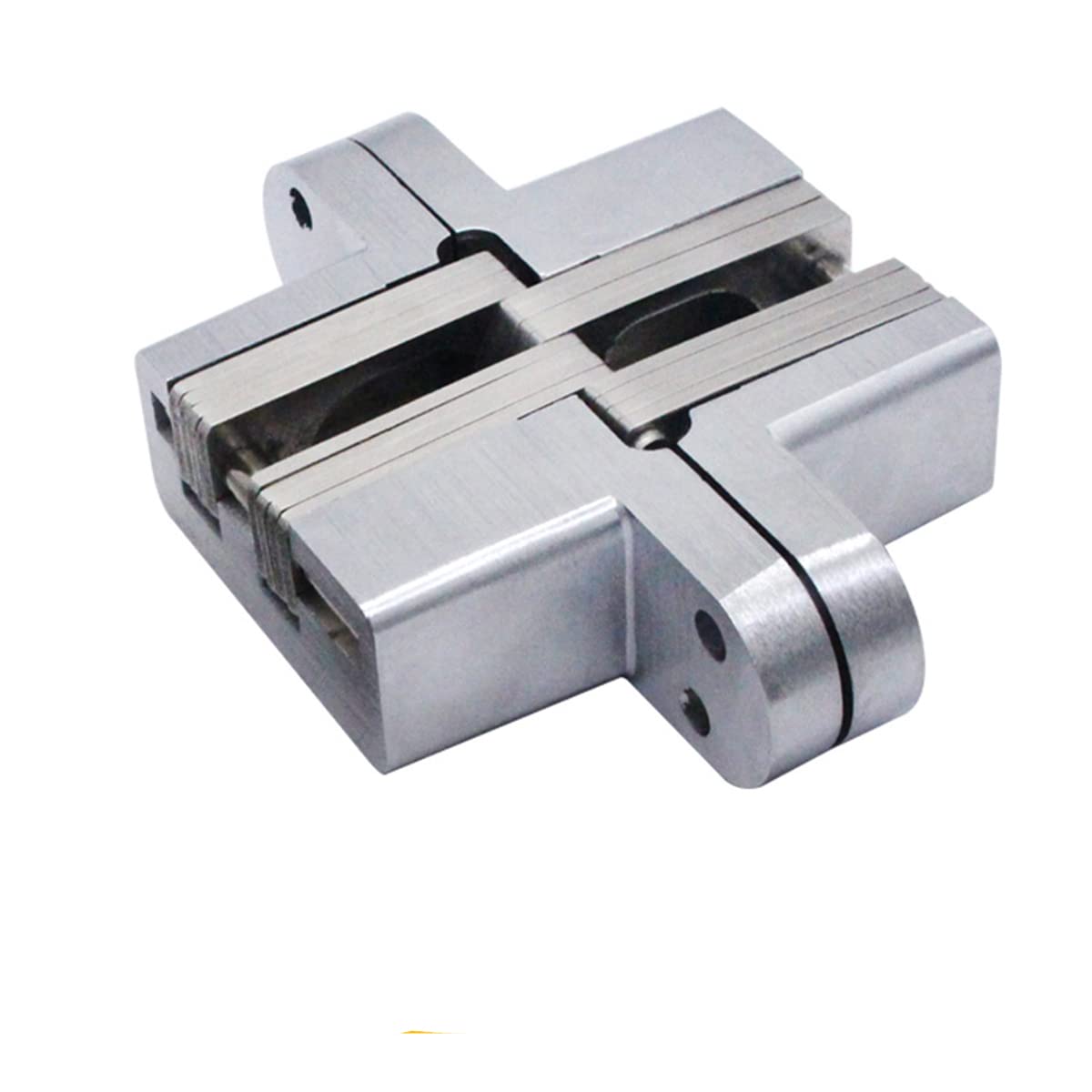 Hidden Cross Hinge 28x118mm Stainless Steel Invisible Folding Door Concealed Cross Hinges,Cabinet Cupboard Wooden Door Hinge