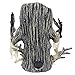 Halloween Haunters Standing Plastic Tree Stump with Spooky Face and Color Changing Strobe LED Lights Prop Decoration - Scary Aged Tree Branch Arms, Hands, Root Legs- Haunted House Graveyard Entryway