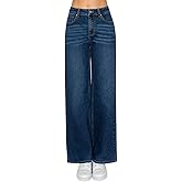 SALT TREE Wax Jeans Women's Low Rise Wide Leg Denim Pants - with Official Tag