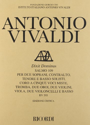 DIXIT DOMINUS RV595 SALMO    109 SCORE CRITICAL EDITION