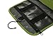 BAGSMART Hanging Travel Toiletry Bag Cosmetic Carryon Case Folding Makeup Organizer with Breathable Mesh Pockets Green