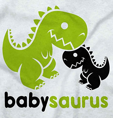 Babysaurus Funny Dinosaur Cute Mommy Daddy Cartoon T Rex Baby Onesie Bodysuit