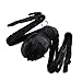 Unomor Halloween Decorations Giant Spider 4.1 Ft Furry Spiders with LED Eyes and Foldable Legs Halloween Outdoor Decorations Hairy Spider