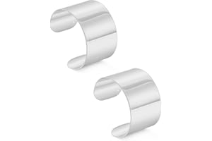 SAMOCO 2Pcs Cuff Bangle Bracelet for Women Cuff Bracelets Open Wide Wire Bracelets Adjustable Tone Wrist Cuff Wrap Bracelet