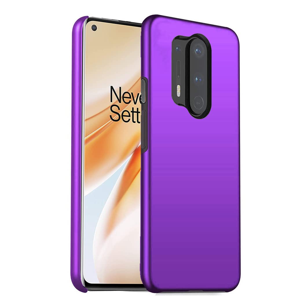 GAPlus OnePlus 8 Pro Case Ultra Slim Thin Armour Hard Case Matte Rubberized Cover For OnePlus 8 Pro (Purple)