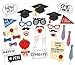 7-gost 30PCS Style 2018 Graduation Party Masks Photo Booth Props Mustache On A Stick Grad Party