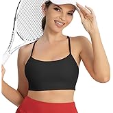 SASUNOU Women's Sports Bra, Medium Support, Padded Wireless Yoga Crop Top, Breathable Workout Top for Fitness, Running
