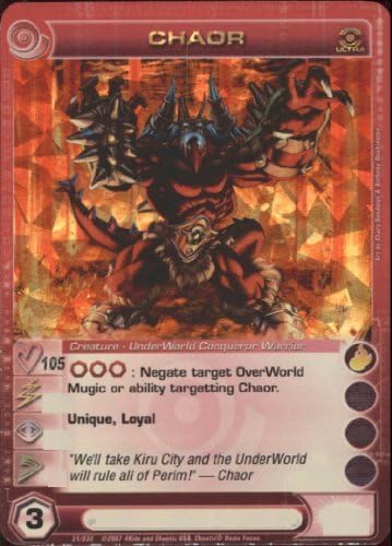 CHAOR Chaotic Premium Edition Season 1 Ultra Rare Gold Foil Card &amp; Unused Code (MAX COURAGE 105) by Chaor Card