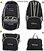 Vitino Backpack with USB Charging Port Water Resistant Lightweight Packable Backpacks for Travel Hiking - Basic Bag for Women Men (Black)