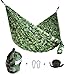 CUTEQUEEN TRADING Single Nest Parachute Nylon Fabric Hammock With Tree straps;Color: Camouflage