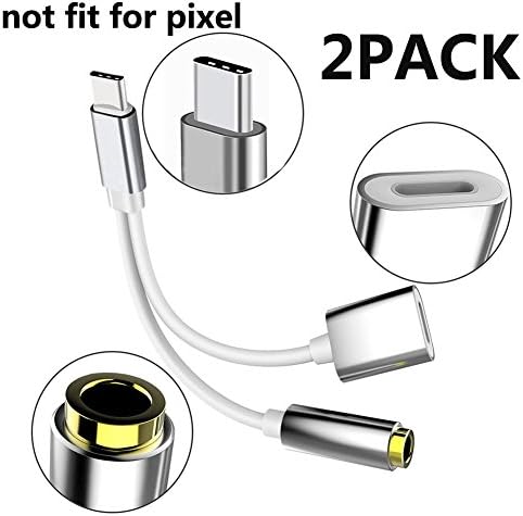 Type C to 3.5mm Headphone Audio Jack Adapter,JANYONE USB-C to 3.5mm Female Aux Microphone Connector Cable for Motorola Moto Z, Le 2/Le Pro 3 and Other Type C Devices. (S01)