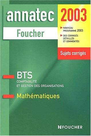 Mathématiques, BTS