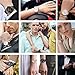 Luxury High-end Fashion Watch Mesh Band Metal Milanese Strap Deluxe Replacement Bracelet for Watch with Solid Safety Folding Clasp, 316L Stainless Steel
