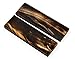 Texas Knifemakers Supply Honey-Streaked Water Buffalo Horn Knife Handle Scales – 5” x 1.5” x 3/8” – Natural Horn Blanks for Custom Knife Making (Pair of 2) [IS936]
