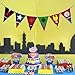 KUDES Superhero and Avengers Triangle Banners Party Supplies for Baby Shower,Children Kids First Birthday Party, Nursery Decorations and DC Justice League