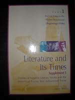 Literature and Its Times 0787665517 Book Cover