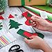 WILLBOND 24 Pcs Christmas Felt Fabric Sheets 12 x 8 Inch Assorted Colors Large Felt Sheet Bundle Red and Green for DIY Crafts Squares Sewing Patchwork Art Projects