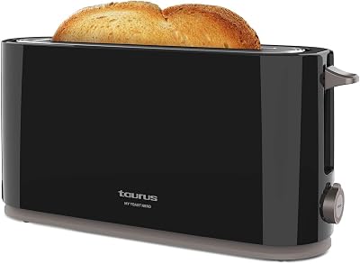 , torradeira Mytoast Nero 1000W, 7 níveis de torrada, slot extra comprido 26x3.8, sistema de autocentramento, tabuleiro para migalhas, elevação extra, coletor de cabos, pés antiderrapantes