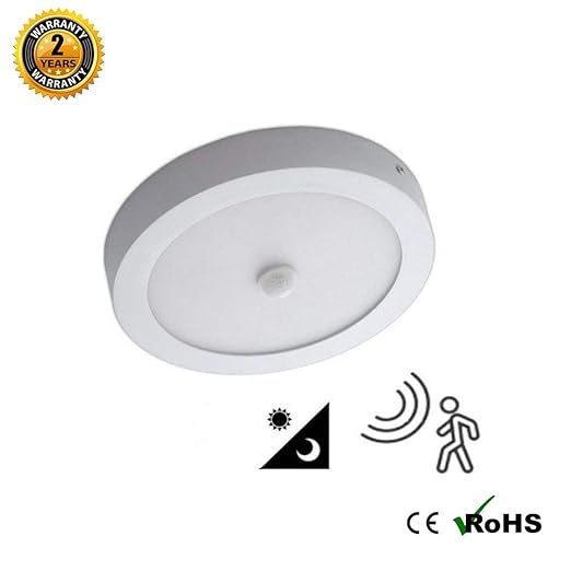 Plafón LED Superficie circular 20W con Detector de ...
