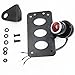 Black Horizontal Vertical Side Mount Motorcycle Relocator Custom License Plate Bracket Tail Light For Harley Davidson Kawasaki Honda Yamaha Suzuki
