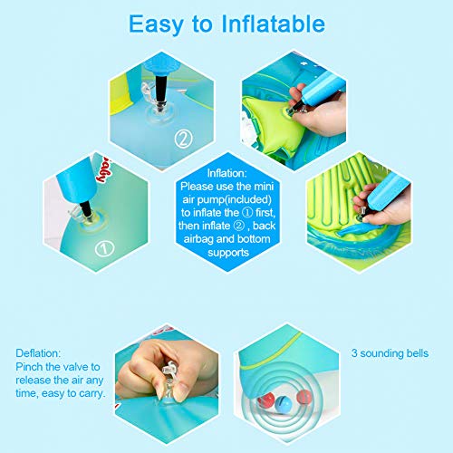image for Dreamfun 【Upgrade】Baby Swimming Float Ring - Baby Spring Floats Sw