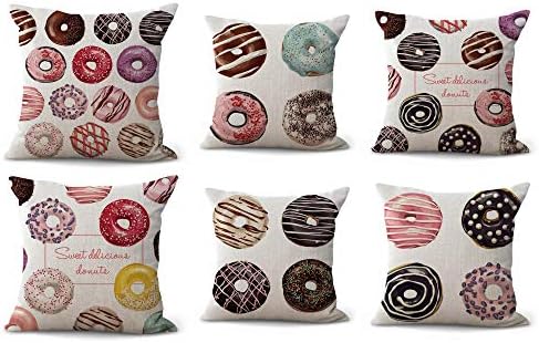 Amazon Com Wholesalesarong Set Of 6 Doughnut Donut Cushion Covers