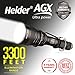 Heider AGX Ultra Power Military Standarts Flashlight - CREE LED - Incredible Lightning Distance with 49 Feet Diving Capacity - Gold Plated Inner Parts - Rechargeable Battery and Charger Included