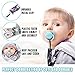 Ava & Kings 4 Pack Pacifier Clip Teething Ring Holder Straps to Sooth Baby Infants and Toddlers - Mixed Designs for Boys or Girls - Soft High Quality Materials & Gripping Clamps - Set 1: Bold in Blue