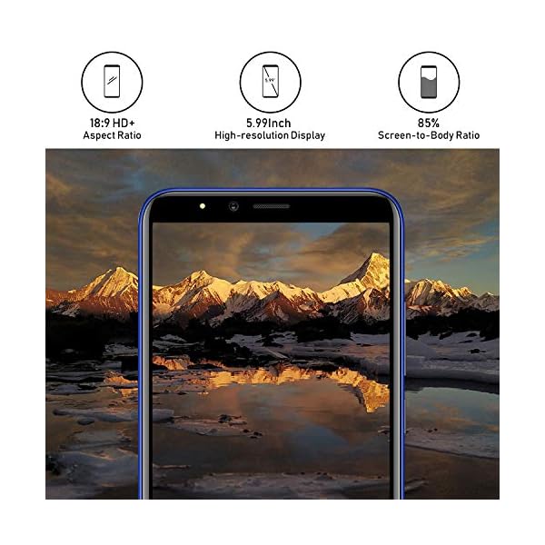 Sim-Free-Mobile-Phones-Dual-Sim-Phone-Unlocked-61-Inch-Full-screen-Android-90-Quad-Core-3GB-16GB-4800mAh-8MP5MP-Dual-Cameras-Facial-Recognition-Wifi-Bluetooth-GPS-Gradient-Gold Sim Free Mobile Phones, Dual Sim Phone Unlocked, 6.1 Inch Full-screen, Android 9.0 Quad-Core 3GB + 16GB, 4800mAh, 8MP…