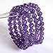 Natural A Grade Purple Quartz Gemstone 8mm Round Beads Stretch Amethyst Bracelet 7