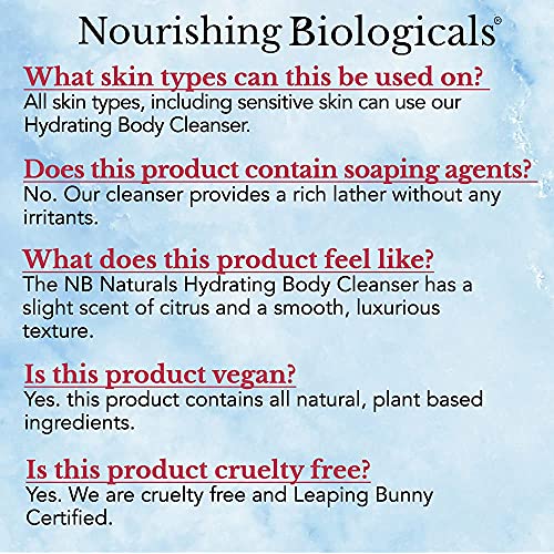 Nourishing Biologicals Body Wash Hydrating Body Cleanser Body Wash