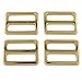 DGOL 10pcs 1 inch Zinc Alloy Slider Tri-glide Buttons Webbing Strap Tri Glide Adjustable Buckle Fasteners (Silver)