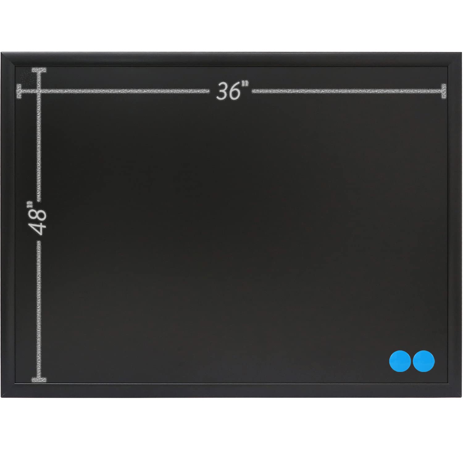 Photo 1 of ***MAJOR DAMAGE*** Premium Magnetic Decorative Hanging Chalkboard with Rustic Pine Wood, Use with Regular or Liquid Chalk, Non Porous Wall Blackboard for Home, Classroom, Office (36x48)